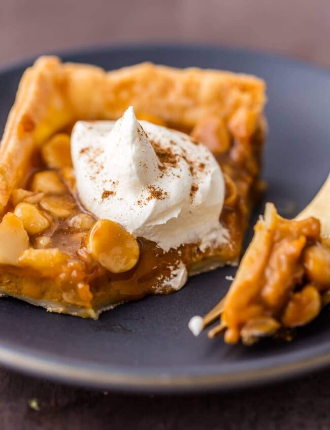 Pumpkin Pie Bars are just another great way to enjoy pumpkin during the fall season. These Caramel Macadamia Nut Pumpkin Pie Bars are truly heaven on Earth! These easy pumpkin bars are a twist on a classic that will be the absolute WINNER on your Thanksgiving Menu! 