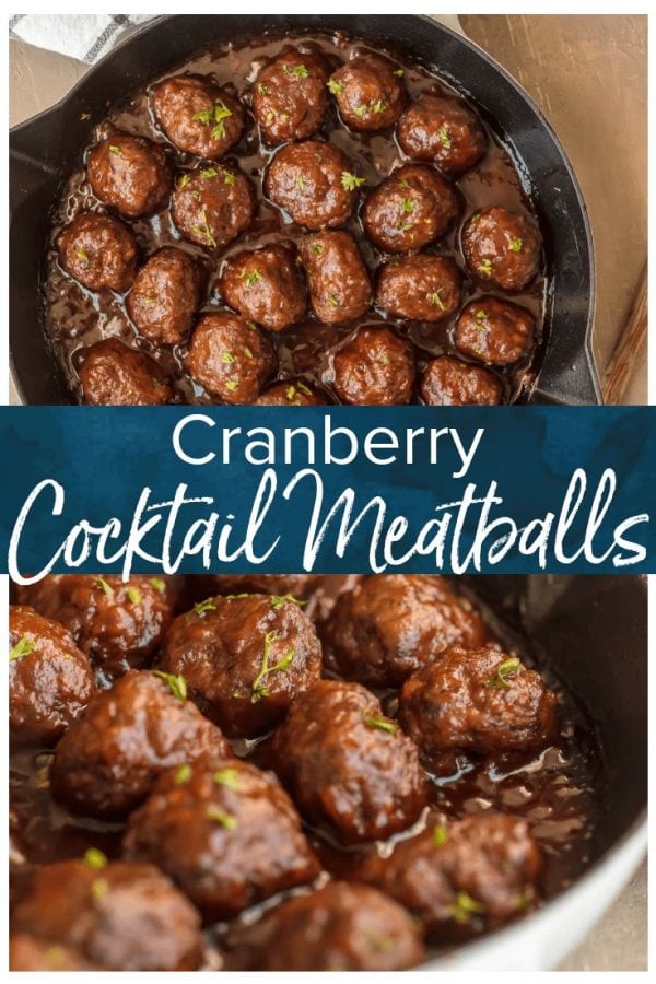 COCKTAIL MEATBALLS are the best holiday appetizer! These sweet and spicy Cranberry Meatballs are cooked in a cranberry pepper jelly sauce, which gives them the perfect kick of flavor. These cranberry sauce meatballs are just so delicious! The best Thanksgiving, Christmas, or New Years Eve appetizer without a doubt.
