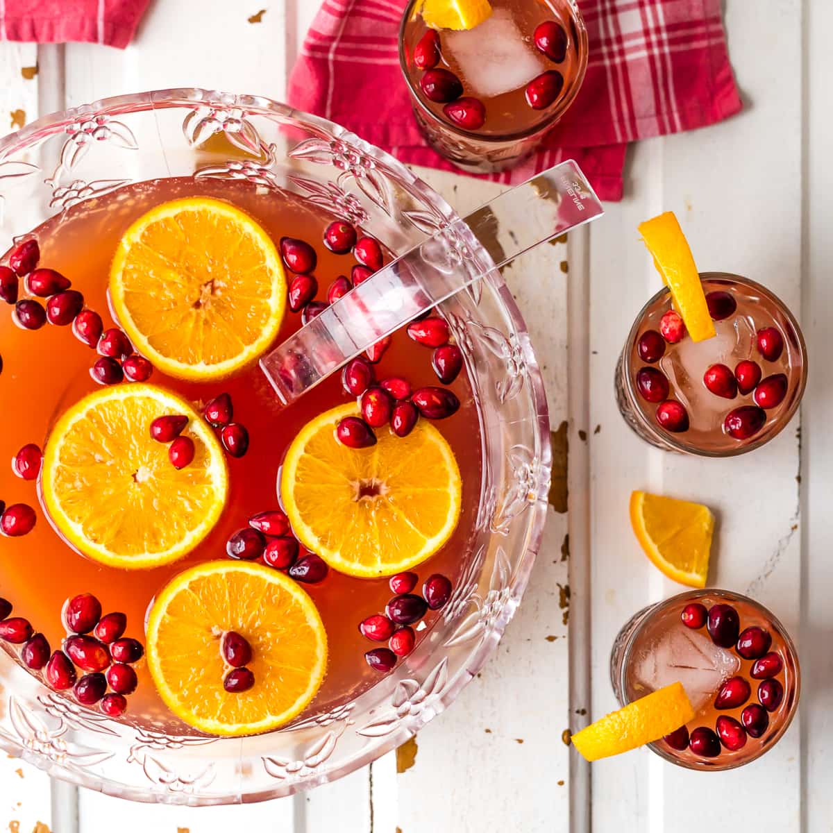 Holiday Punch Recipe (EASY Party Punch) - The Cookie Rookie - VIDEO!!