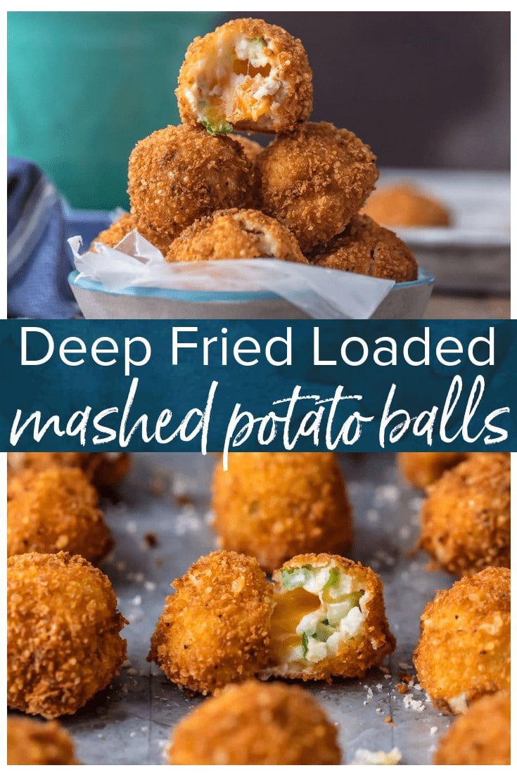 Fried Mashed Potato Balls (Loaded Mashed Potato Bites) Recipe The