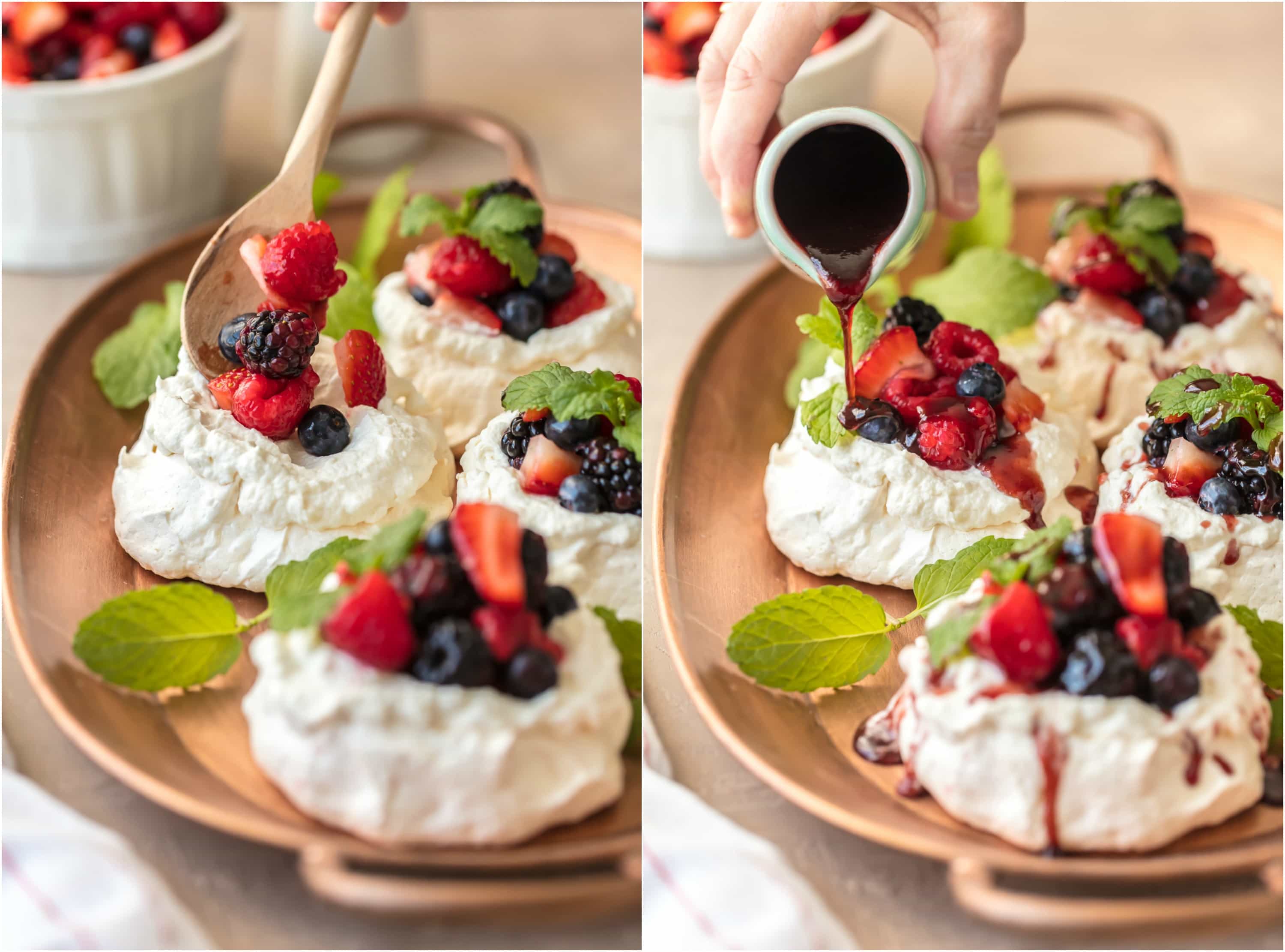 Mini Pavlova Recipe - Meringue Dessert - The Cookie Rookie