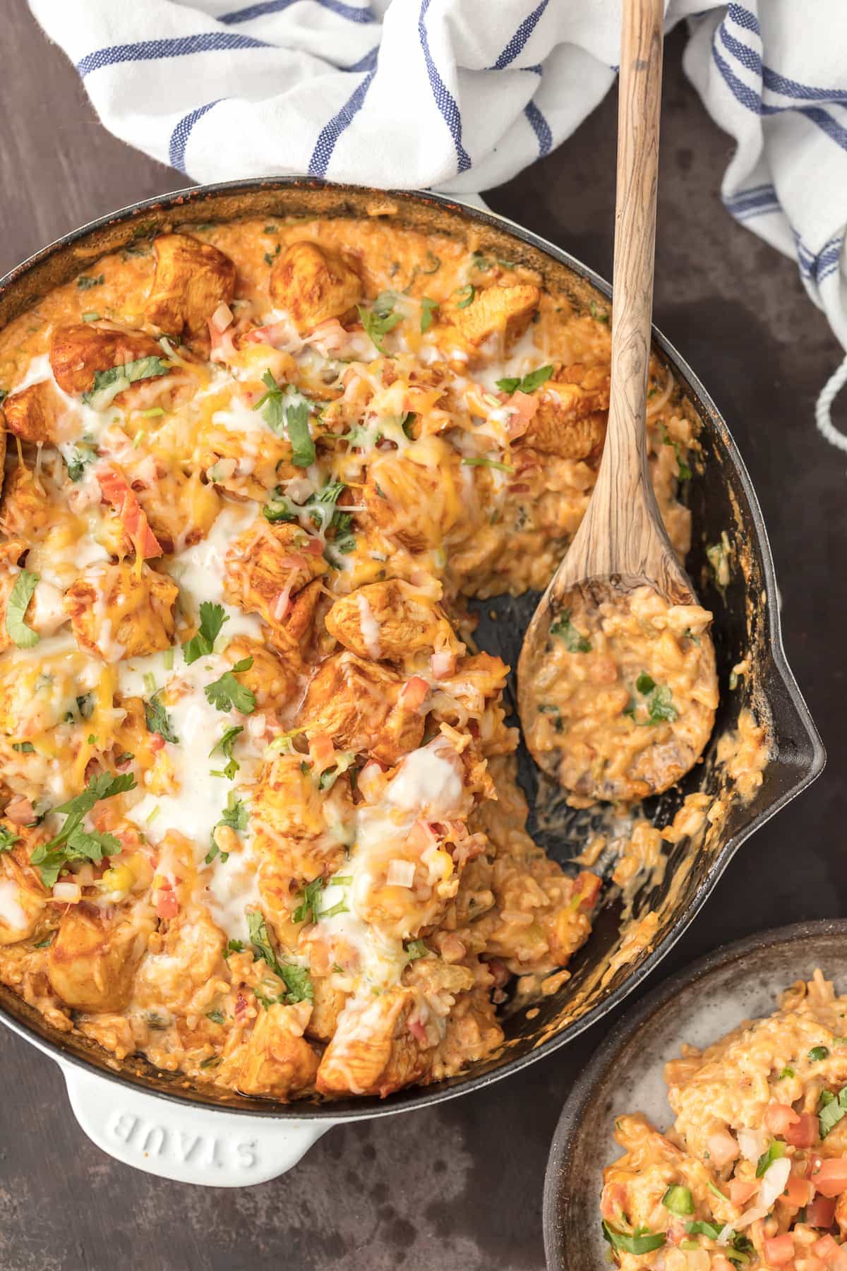 queso chicken skillet