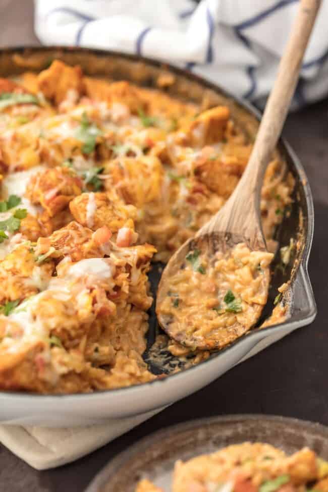 Skillet Chicken con Queso Recipe The Cookie Rookie