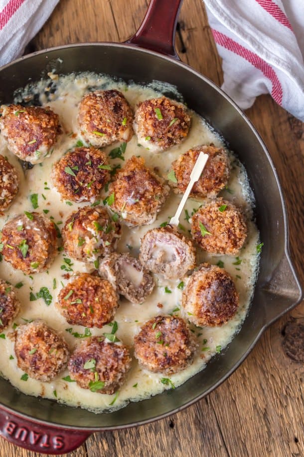 Chicken Cordon Bleu Meatballs (with Dijon Sauce) Recipe The Cookie