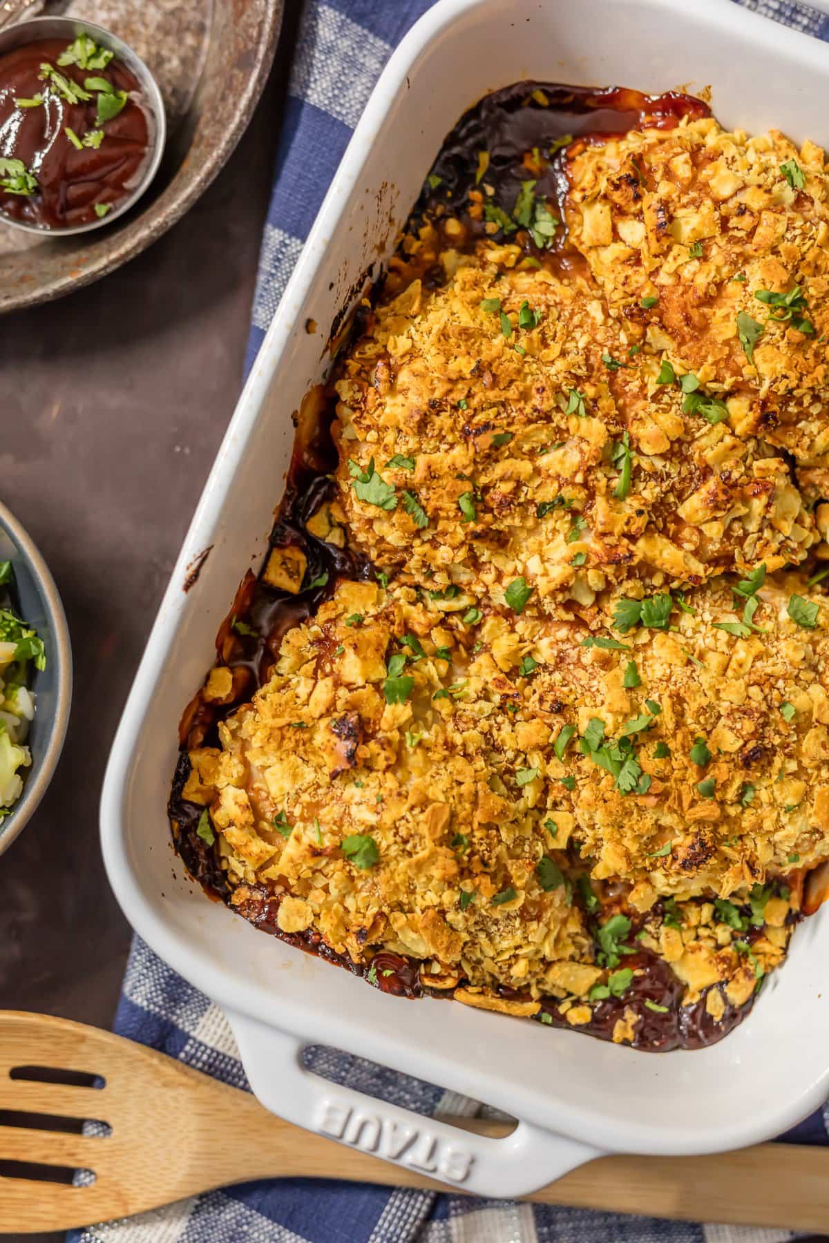 Crispy Baked BBQ Chicken Breast recipe