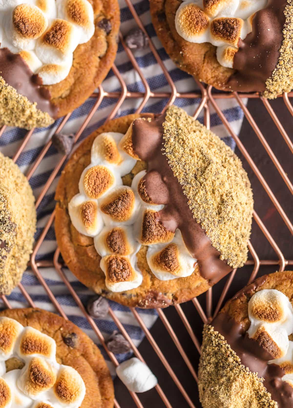 Easy Cookie Recipe - S'mores Cookies