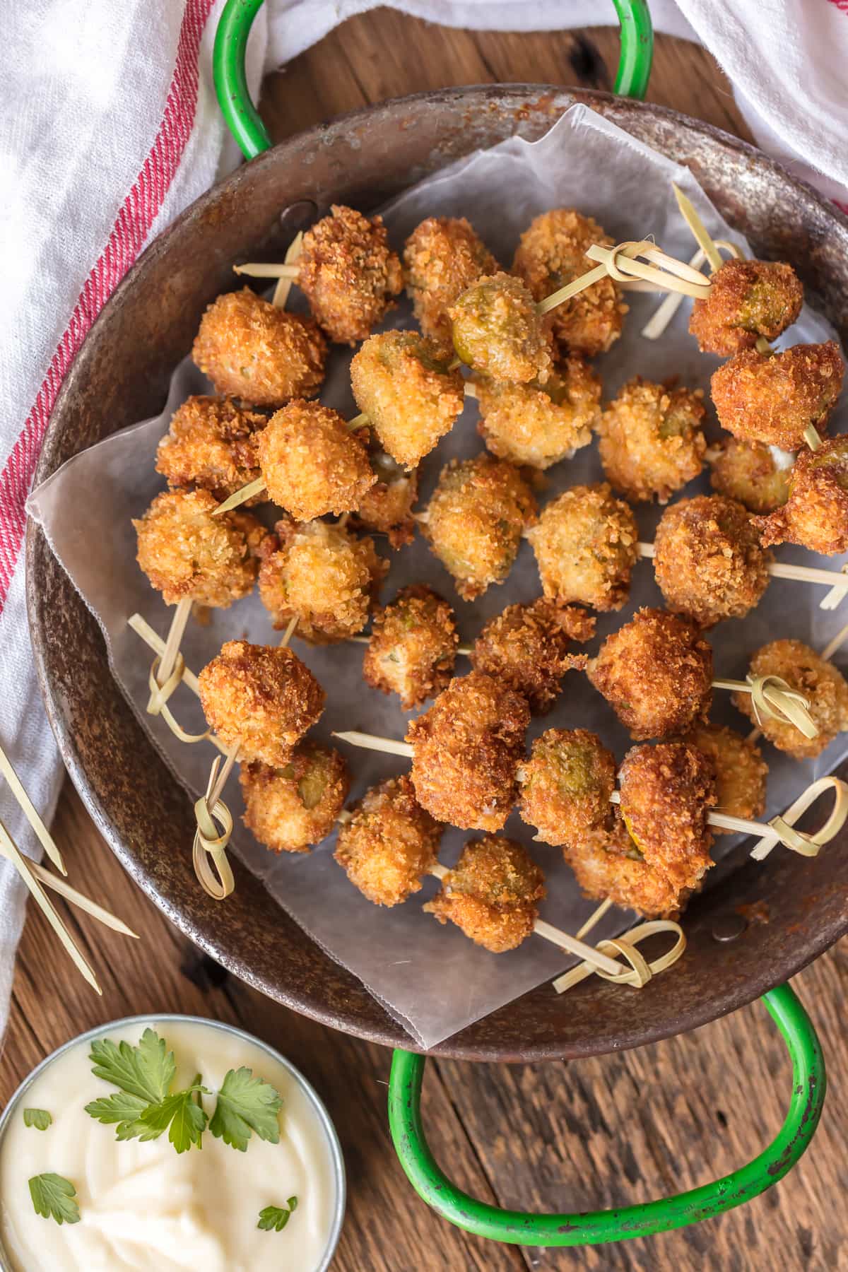 Fried Blue Cheese Stuffed Olives