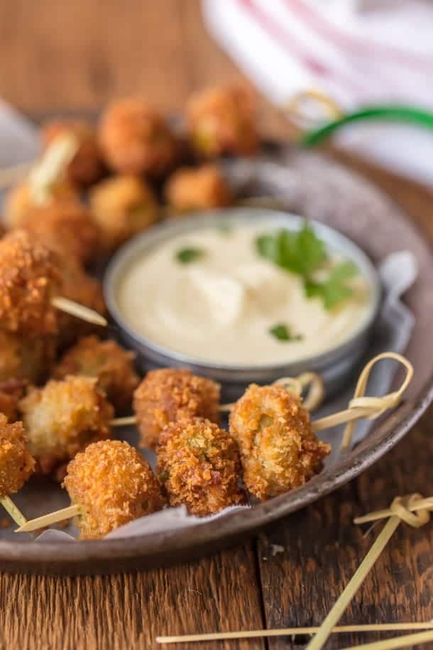 Fried Blue Cheese Stuffed Olives The Cookie Rookie®