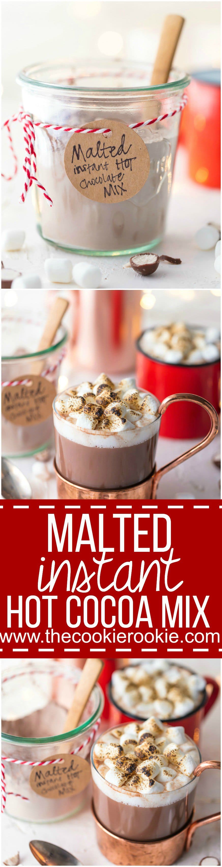 Malted Instant Hot Chocolate Mix The Cookie Rookie®