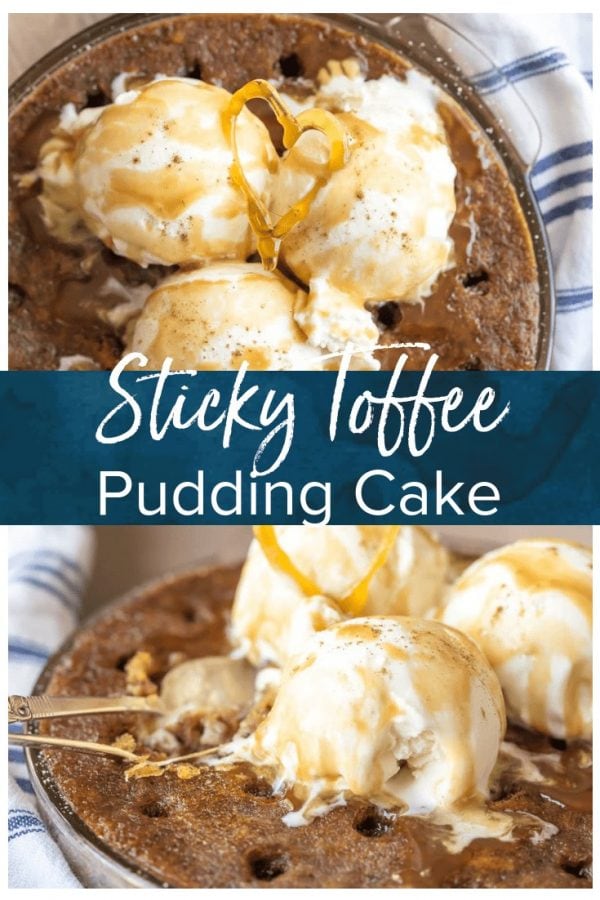 STICKY TOFFEE PUDDING CAKE is the ultimate holiday dessert! This toffee pudding poke cake is the perfect dessert recipe for spoiling your family this Christmas. Top it off with whipped cream or ice cream for an extra special treat!