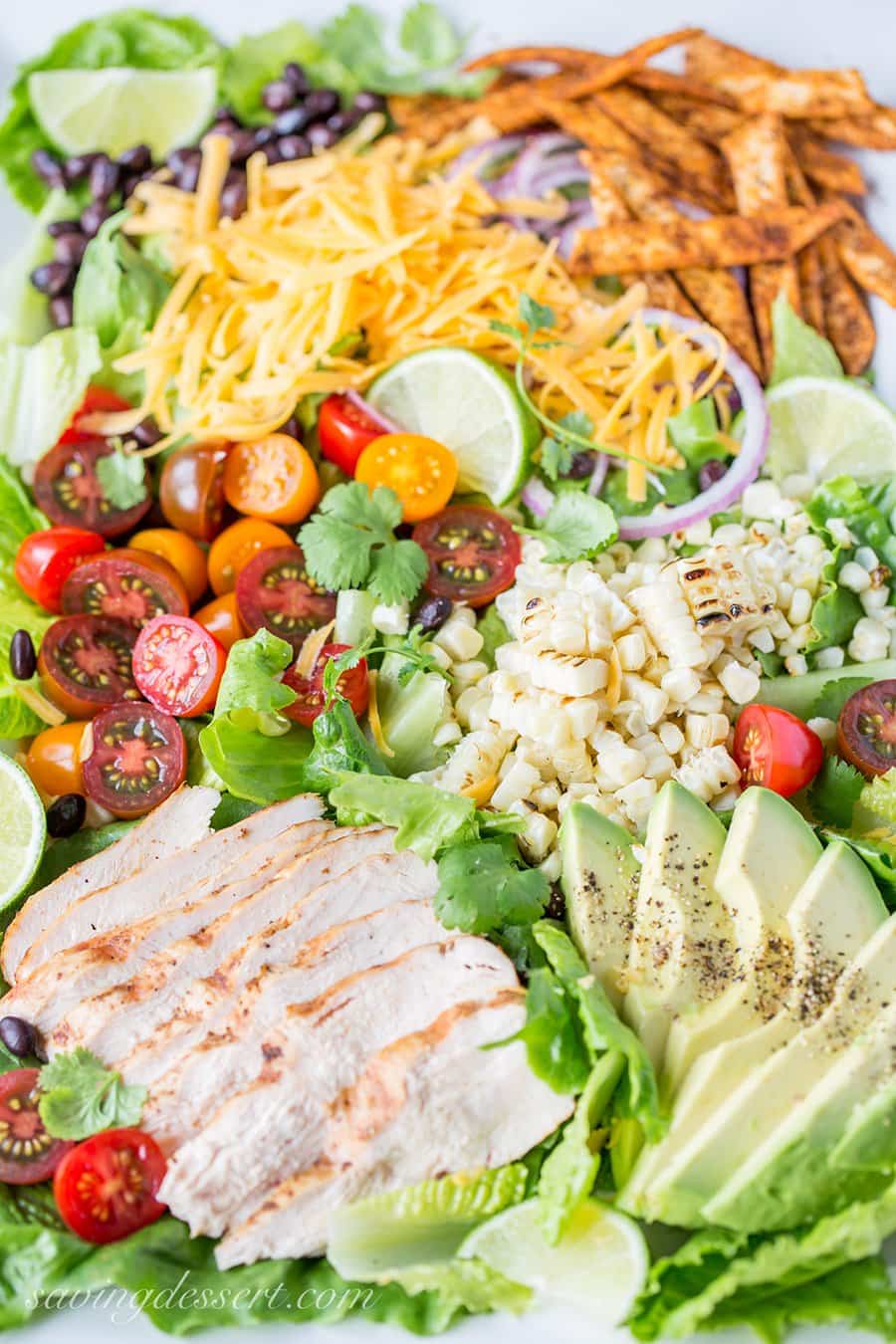 Grilled Chicken Taco Salad | Saving Room for Dessert