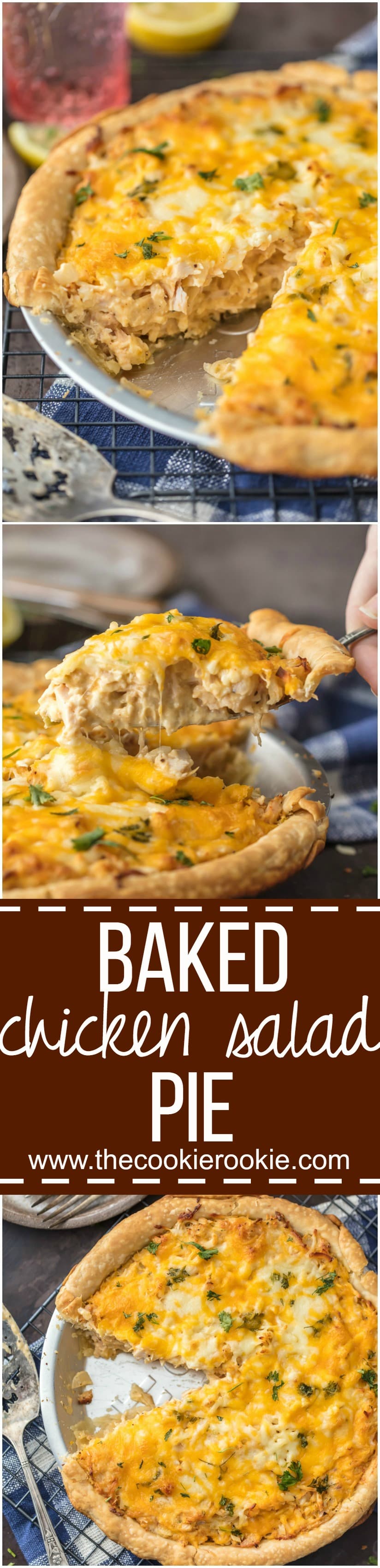 baked hot chicken salad pie recipe