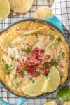DAIRY FREE QUESO is our newest obsession! This healthy queso made with cashews, nutritional yeast, spices, rotel, and more is SO shockingly delicious. You have to give it a try to believe it!