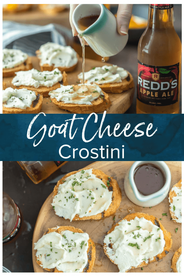 goat cheese crostini pinterest image