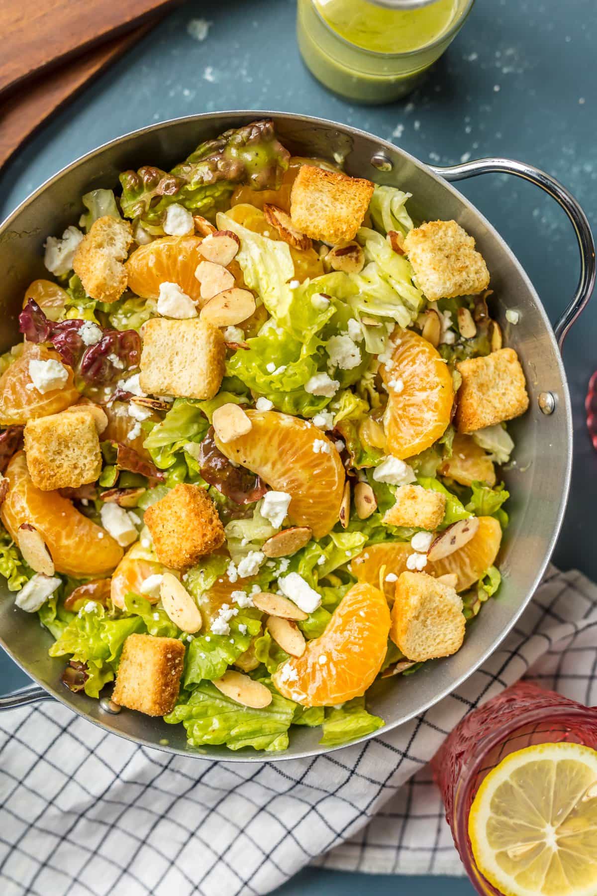 chinese new year lettuce and oranges