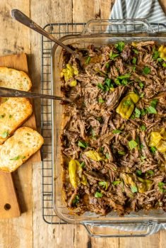 MISSISSIPPI ROAST is the absolute best slow cooker roast beef you will EVER make! This Mississippi Roast Recipe has been made famous throughout the years and is a must make! Mississippi Roast in a crock pot is perfect on its own, for tacos, nachos, sliders, and more! You won't believe the flavor in this slow cooker goodness.