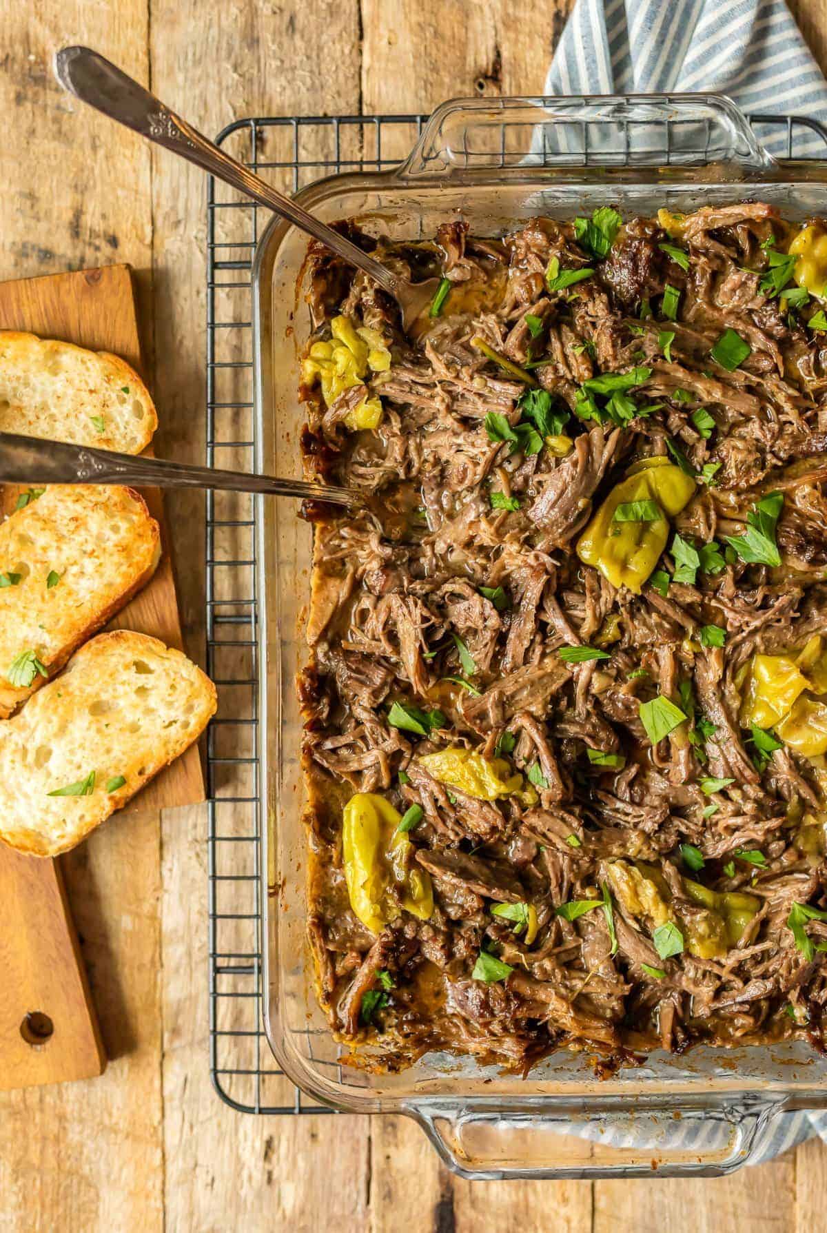 Mississippi Roast recipe with pepperoncinis