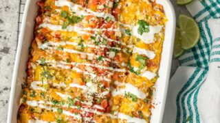 Salsa Verde Chicken Enchiladas