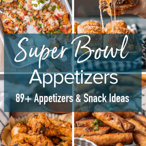 Super Bowl Appetizers are the real winner on the big game day. No party would be complete without the best Super Bowl Appetizers and the Best Super Bowl Snacks. From dips to wings to sliders and more, all the best Super Bowl food ideas are right here!