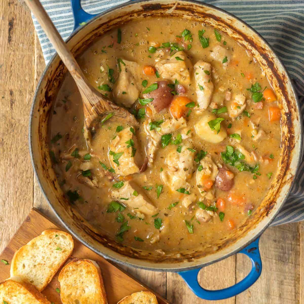 White Wine Chicken Stew Recipe (VIDEO) The Cookie Rookie®