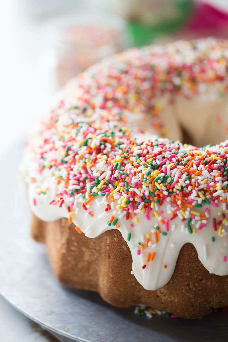 Frosted Sugar Cookie Bundt Cake | Lemons for Lulu