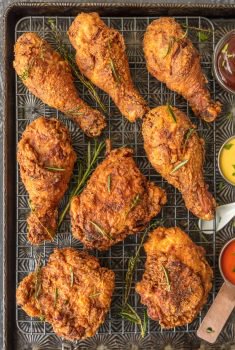 This BUTTERMILK FRIED CHICKEN RECIPE is the best buttermilk chicken you will ever sink your teeth into. Fried Chicken can be tricky, but we have broken it down to the PERFECT easy recipe anyone can make. This Fried Chicken Recipe will become the favorite chicken of your life! Buttermilk Fried Chicken is a recipe everyone needs to know how to make. Your family will thank you!