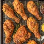 This BEST EVER BUTTERMILK FRIED CHICKEN will become the favorite chicken of your life! Anyone can master this AMAZING technique for the most tender juicy chicken with a crunchy savory outer skin. SO GOOD.