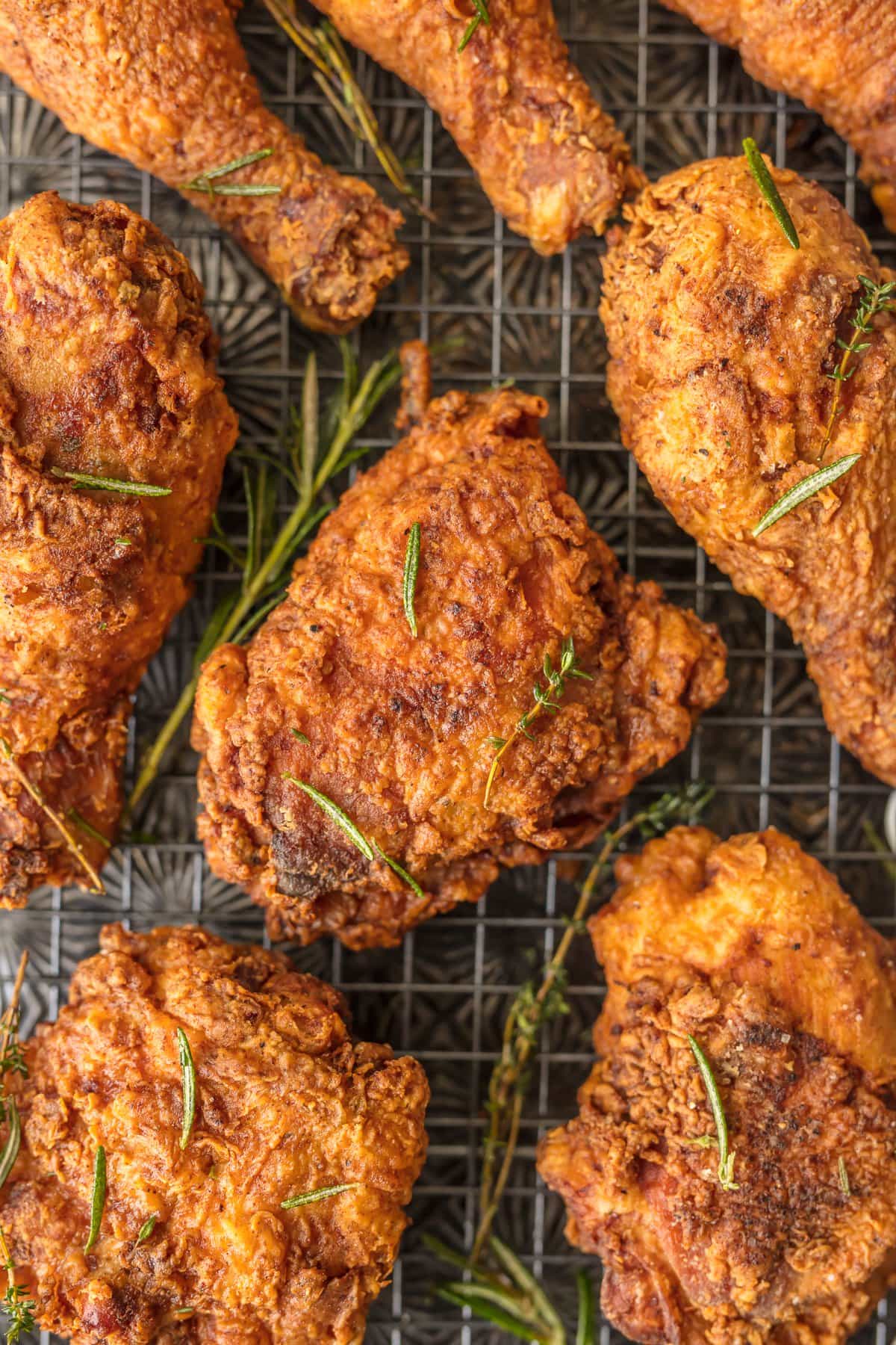 Rosemary-Brined, Buttermilk Fried Chicken Recipe