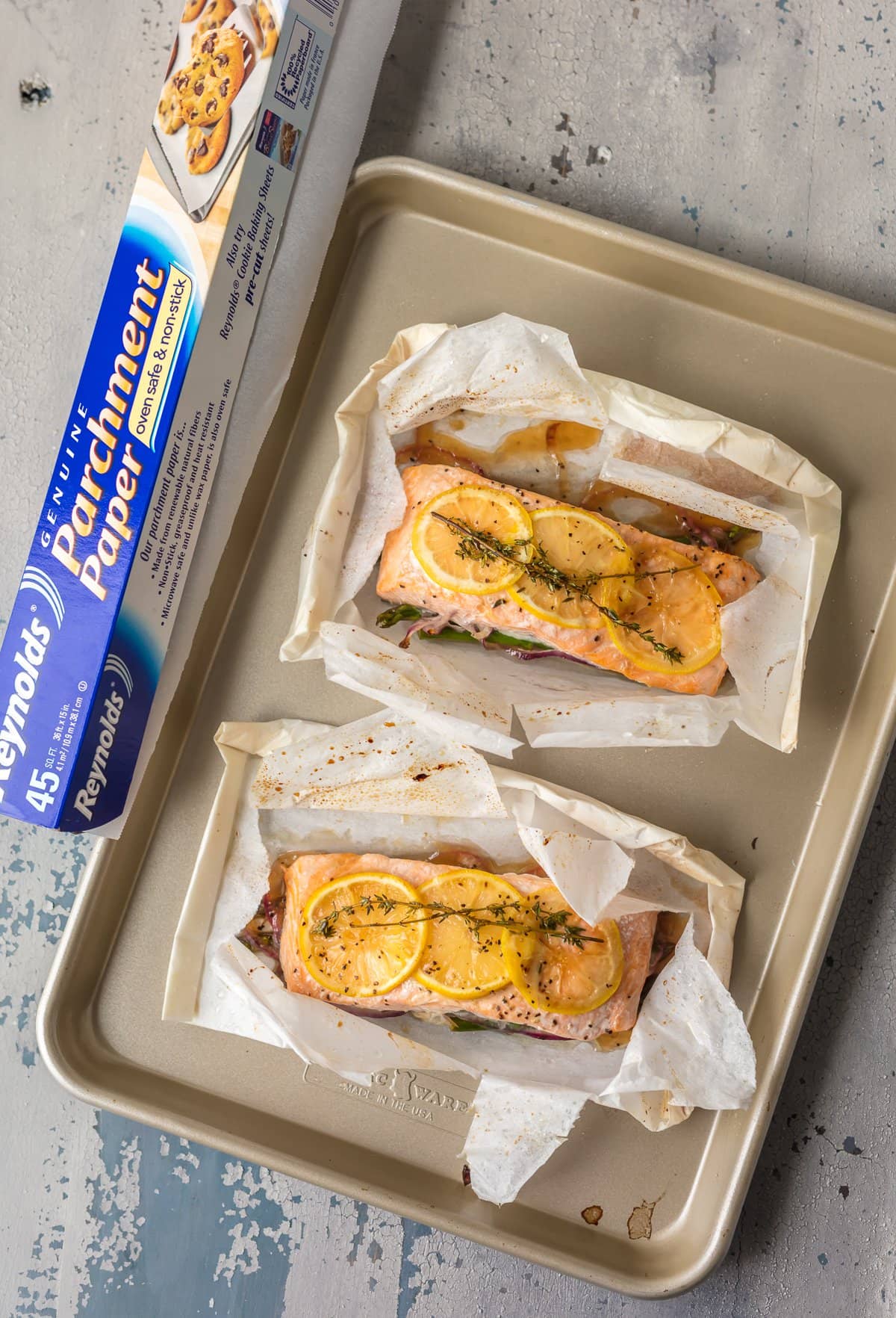 Lemon Butter Salmon in Parchment Paper Recipe - The Cookie Rookie®