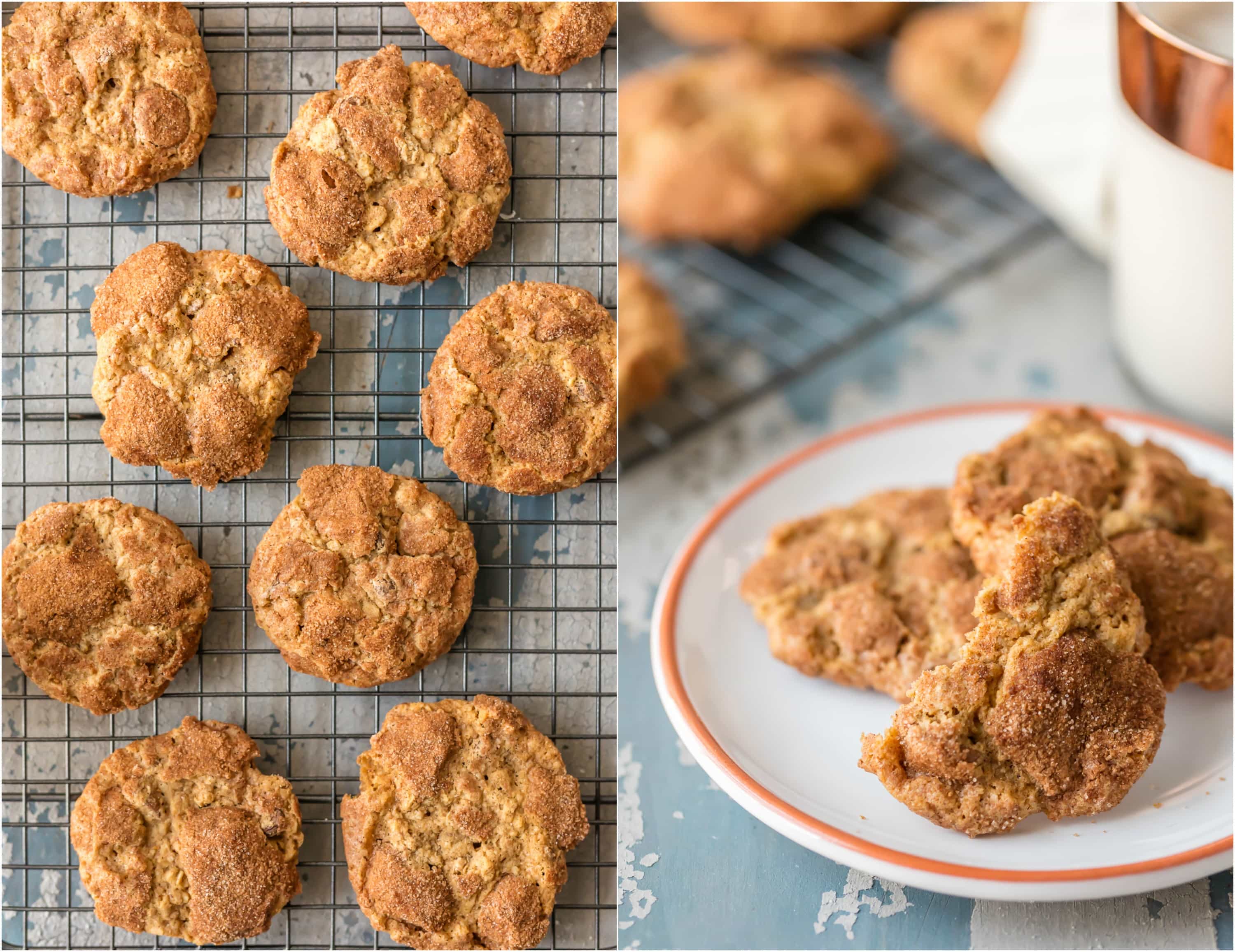 We call these OATMEAL CHOCOLATE CHIP CRINKLES "Oatmeal Doozies" because they are my Mom's master creation! The perfect crispy outside and chewy inside, the ultimate Oatmeal Chocolate Chip Cookie!