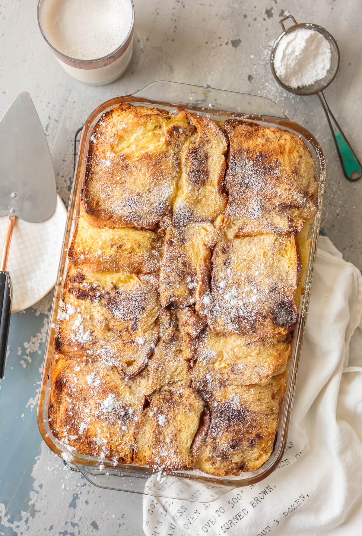 Apple Pie Overnight French Toast Casserole - The Cookie 