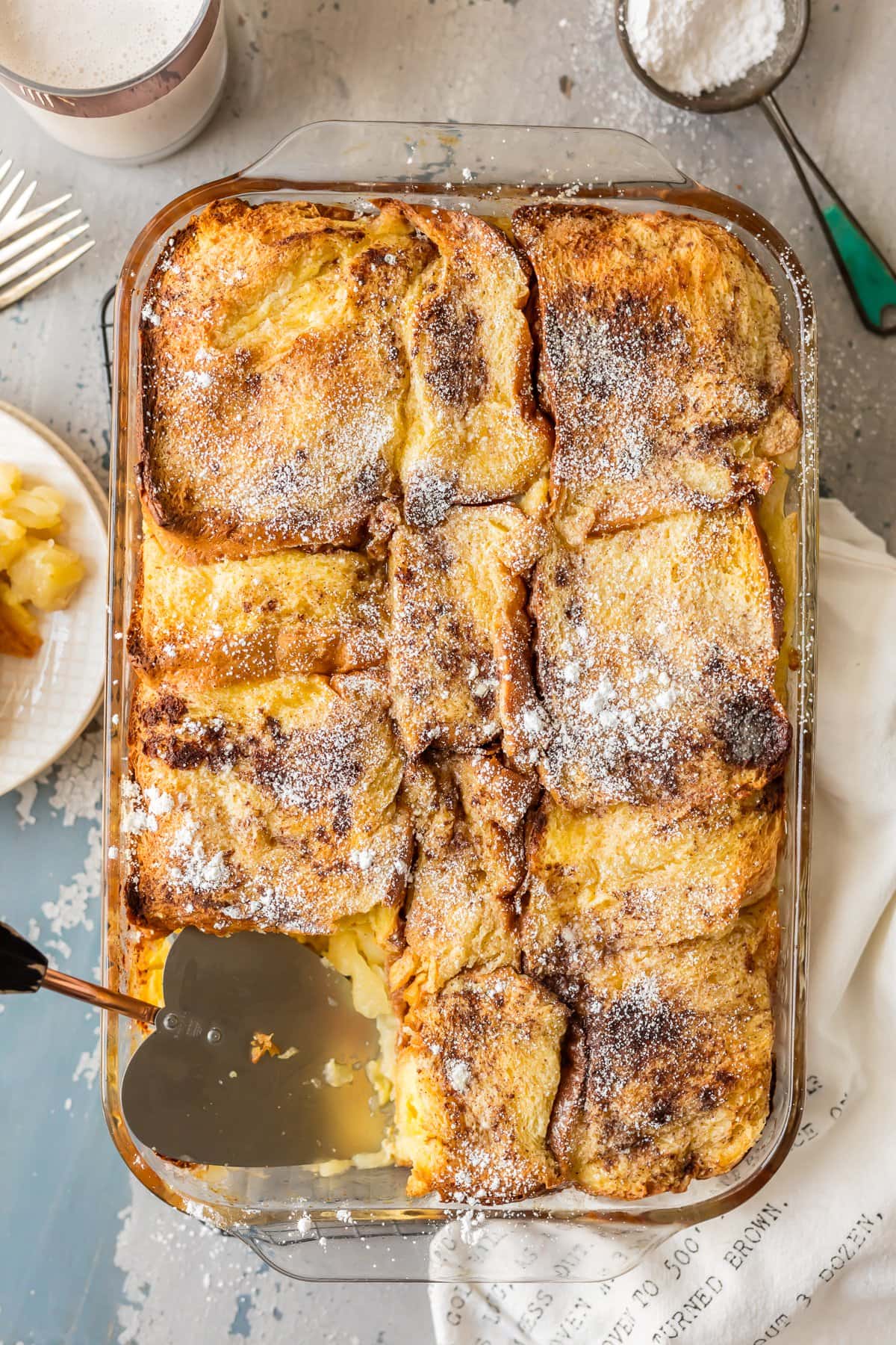 Apple Pie Overnight French Toast Casserole The Cookie Rookie