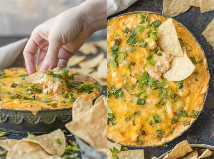 Green Chile Chicken Enchiladas Dip Recipe The Cookie Rookie®