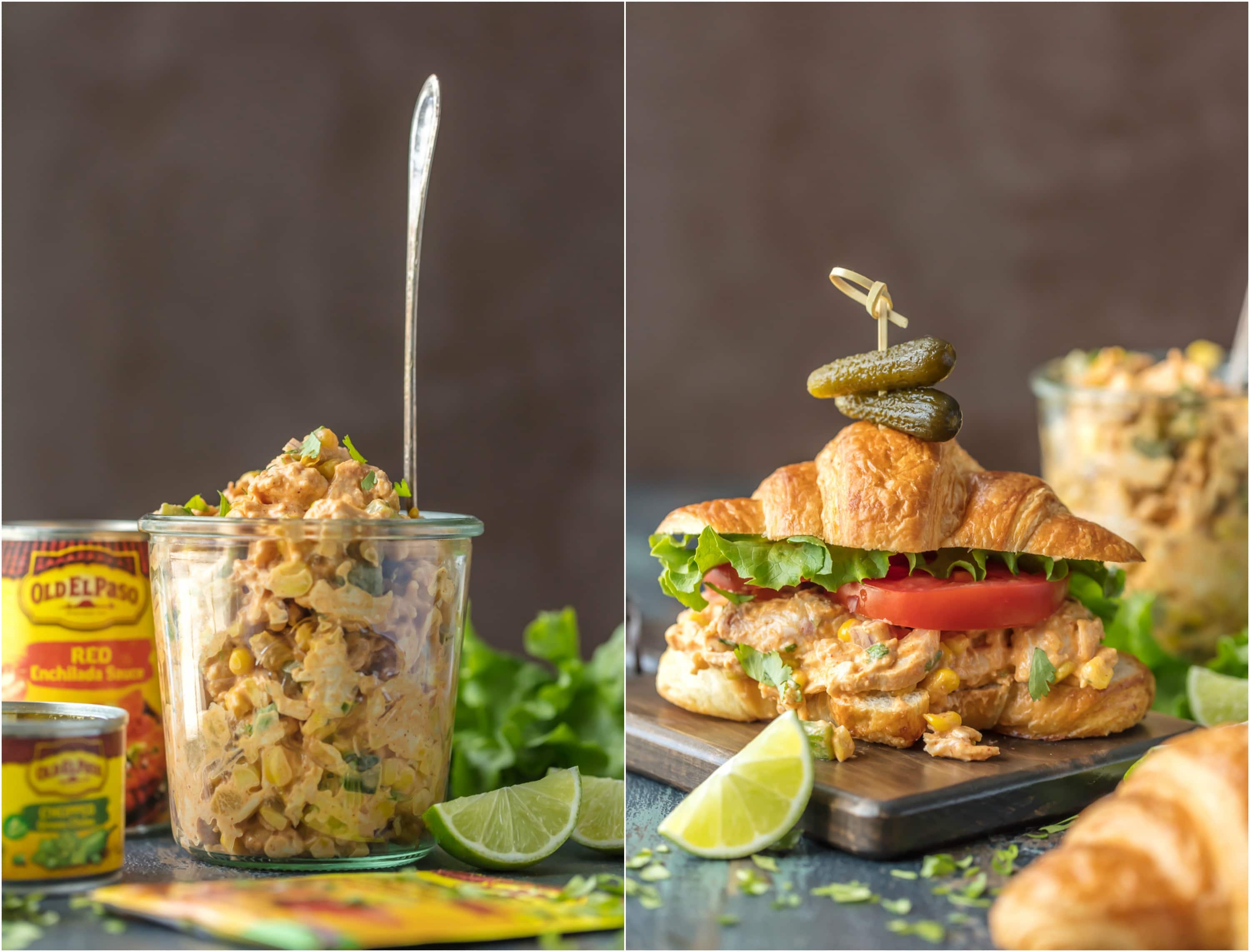 Mexican Chicken Salad Sandwiches [VIDEO!!] - The Cookie Rookie