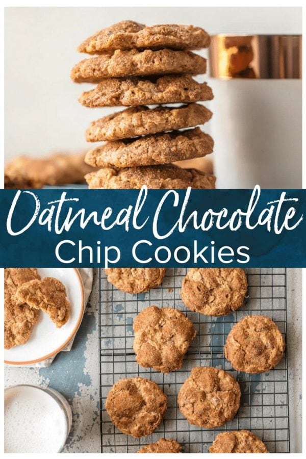 The BEST OATMEAL CHOCOLATE CHIP COOKIES recipe is crunchy on the outside and chewy on the inside. We call them "Oatmeal Doozies" because they are my Mom's master creation!