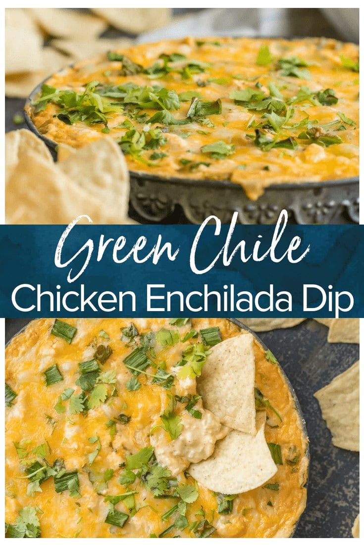 Green Chile Chicken Enchiladas Dip Recipe The Cookie Rookie®