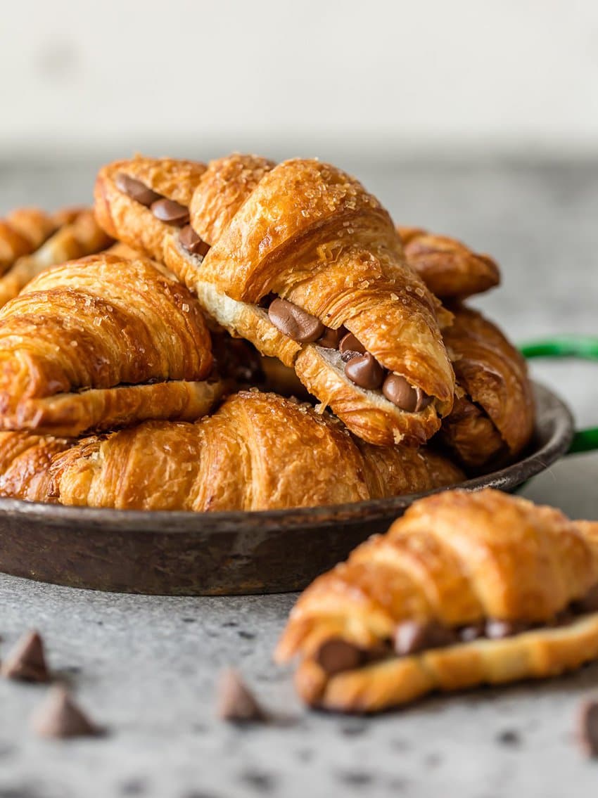 Sheet Pan Chocolate Croissants | The Cookie Rookie