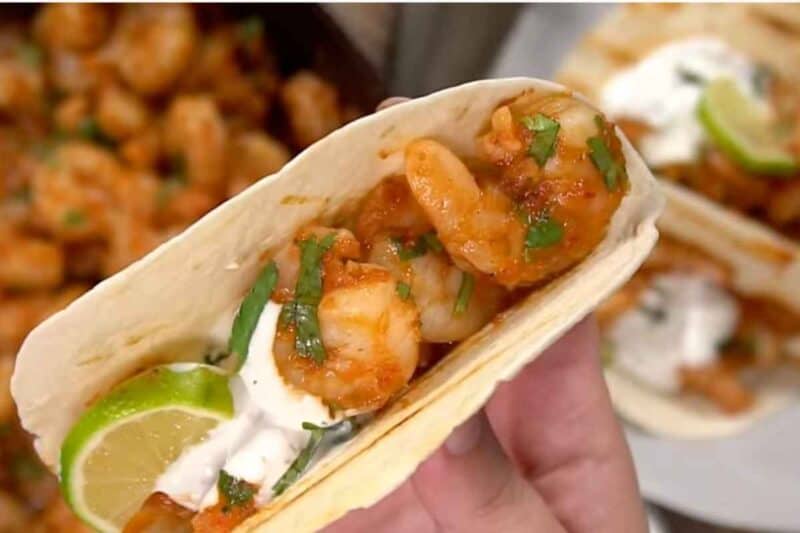 make shrimps tacos and enjoy