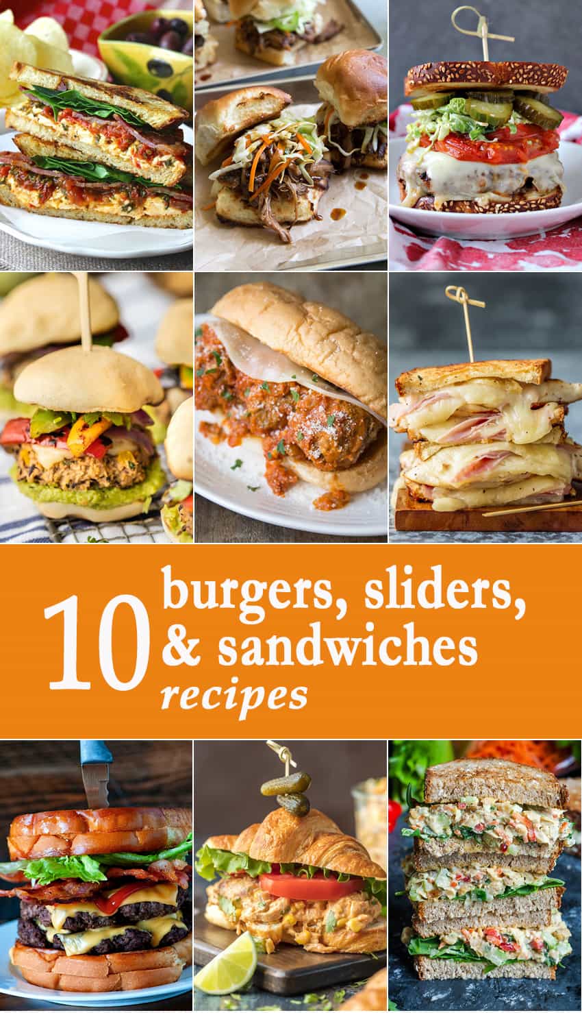10 Burgers, Sliders, and Sandwiches