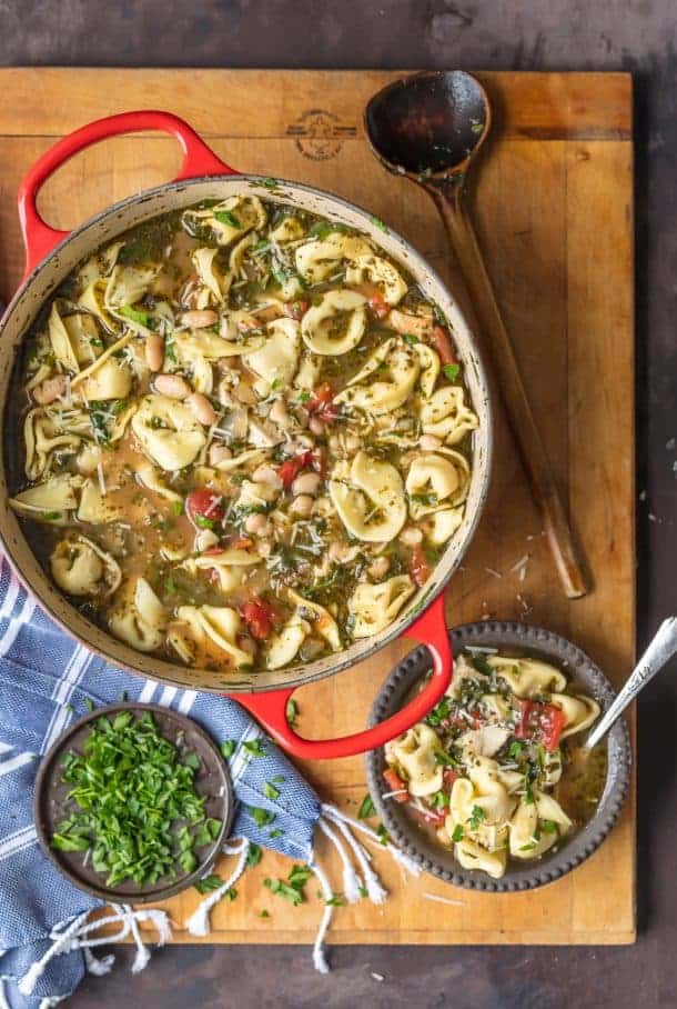 Pesto Chicken Tortellini Soup Recipe (VIDEO) The Cookie Rookie