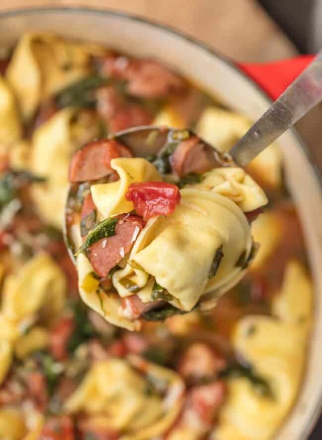Sweet Italian Sausage Tortellini Soup Recipe The Cookie Rookie®