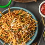 a bowl of shoestring fries