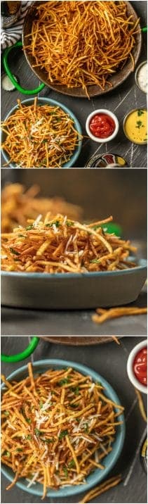 Shoestring Fries (Julienne Fries) - The Cookie Rookie