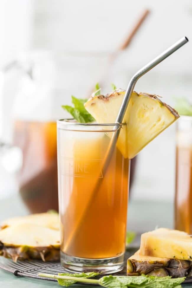 Skinny Pineapple Tea (Sweet Iced Tea Recipe) The Cookie Rookie®