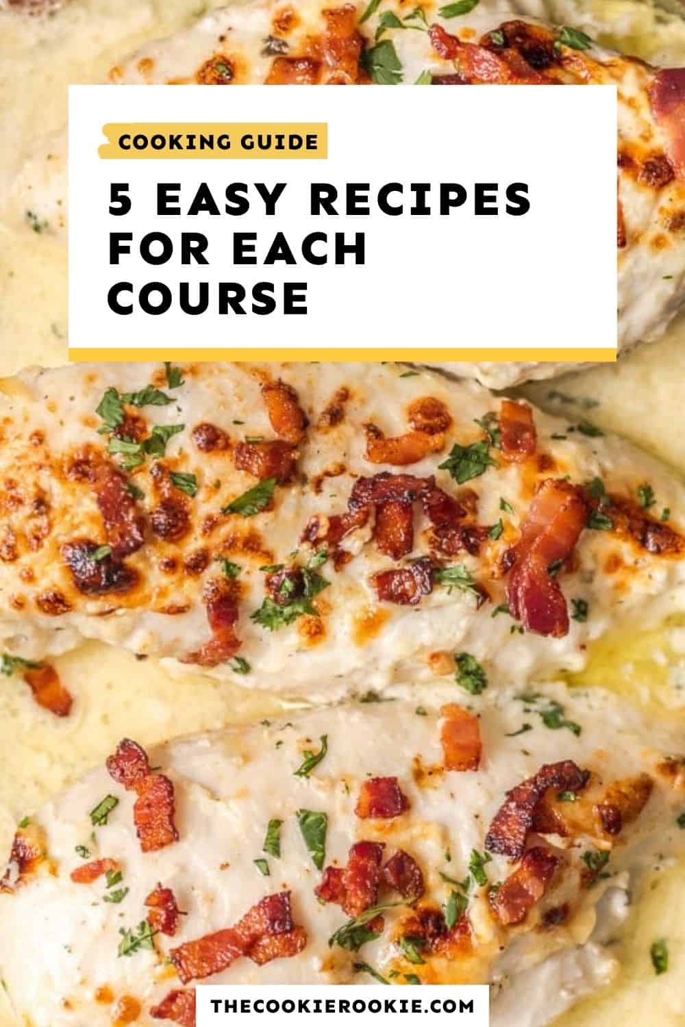 5 easy recipes for each course