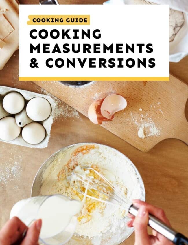 Basic Cooking Conversions and Measurements for Recipes