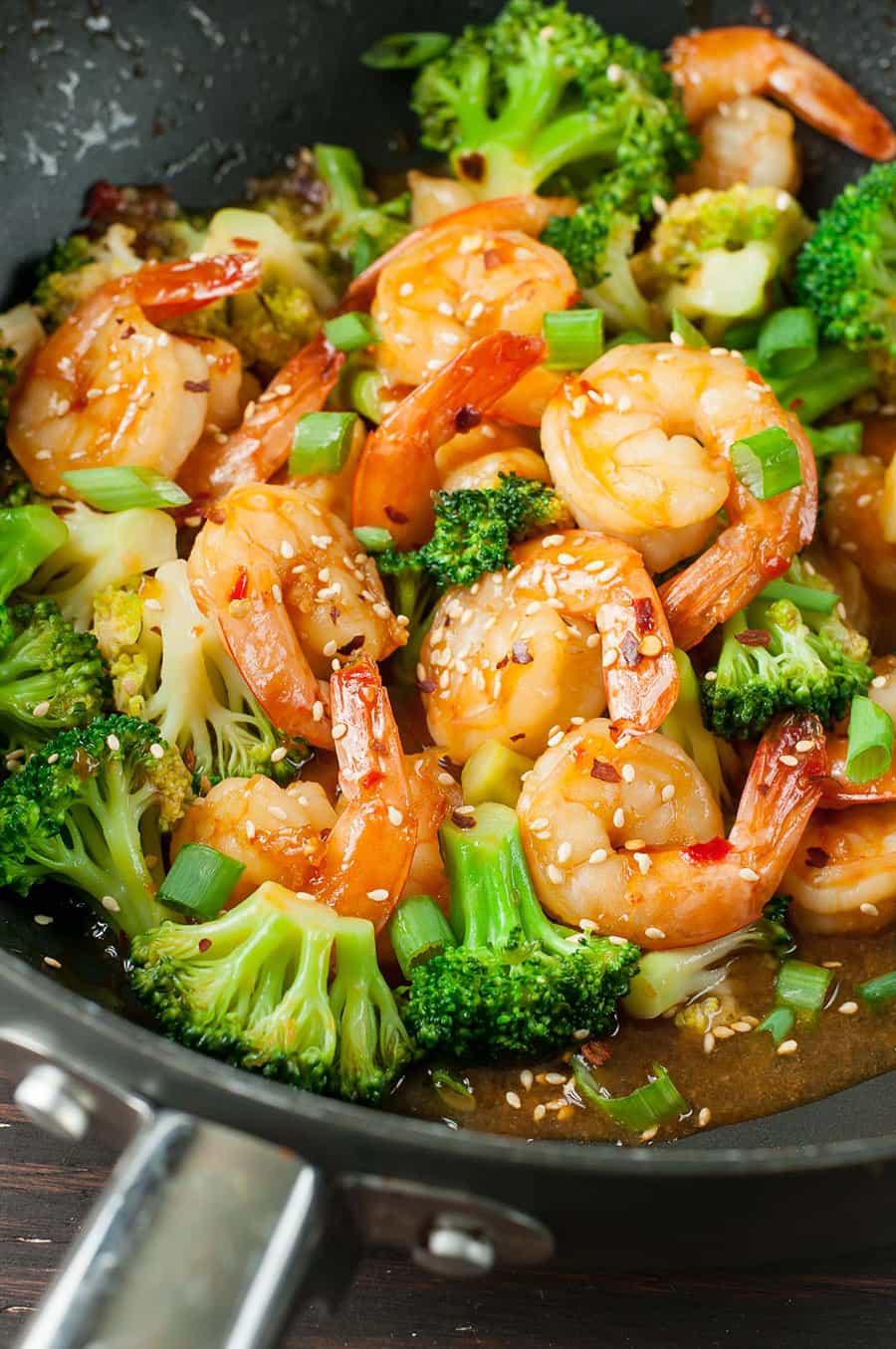 Szechuan Shrimp and Broccoli | Peas and Crayons