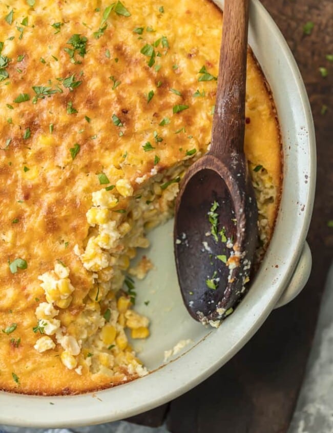 Your holiday table isn't complete without CLASSIC CORN PUDDING! This delicious side dish is the perfect complement for Thanksgiving foods such as turkey and greens or Christmas favorites, especially ham. YUM!