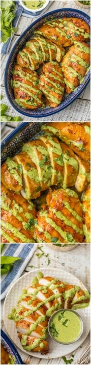 This PERUVIAN CHICKEN WITH GREEN SAUCE is one of our favorite easy weeknight meals. This sauce is EVERYTHING and has so much flavor! This is a must make chicken recipe.