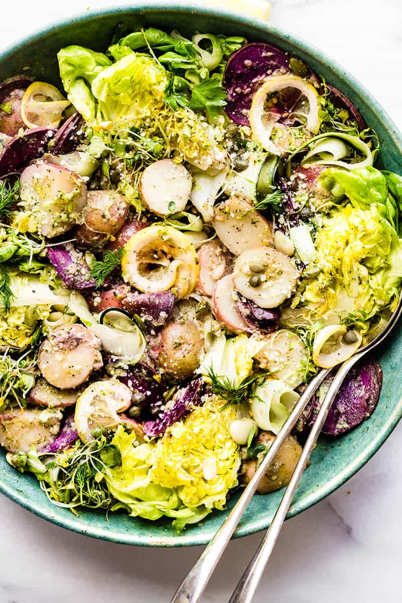 Dill Pesto Potato Wedge Salad | Cotter Crunch
